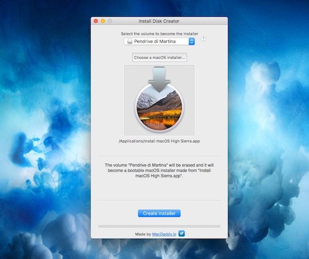 Come installare macOS High Sierra