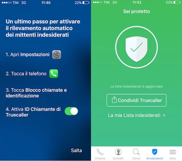 App per numeri sconosciuti