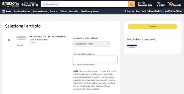 Dal sito di Amazon