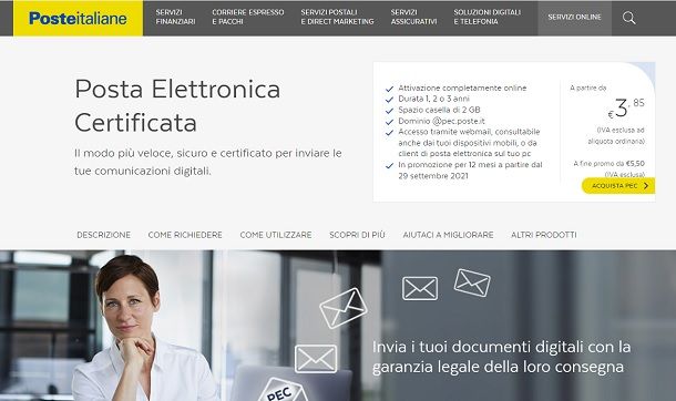 Come inviare PEC