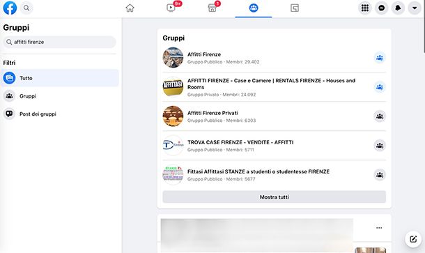 Siti per cercare casa da privati Gruppi Facebook