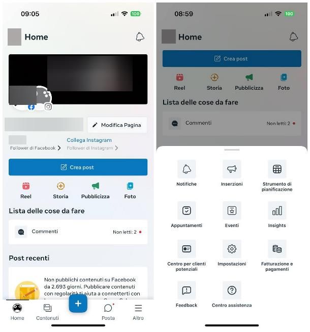 App per Facebook