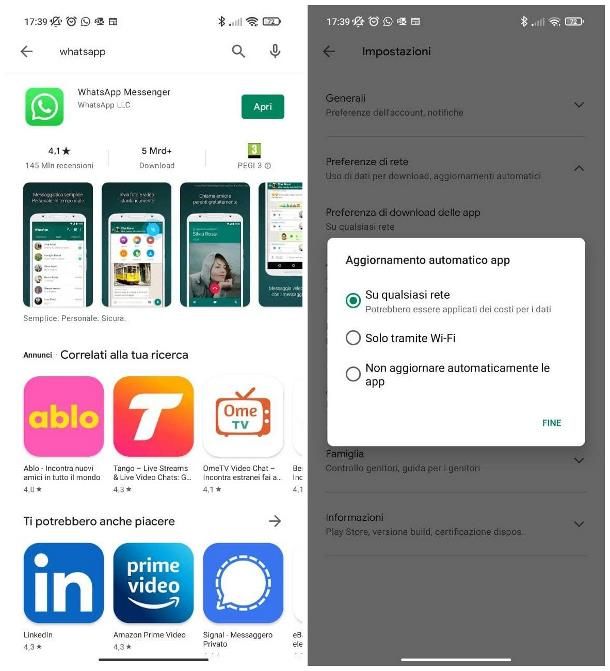 Come aggiornare versione WhatsApp scaduta su Android