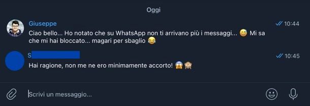 Contattare chi ci ha bloccato su WhatsApp