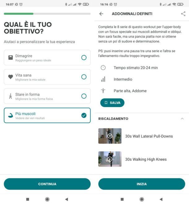 App per addominali