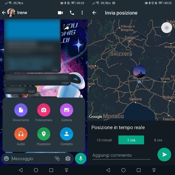 Come condividere la posizione in tempo reale su WhatsApp