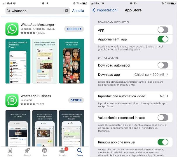 Come aggiornare WhatsApp scaduto su iPhone