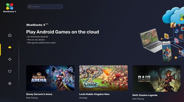 BlueStacks X Miglior emulatore Android leggero