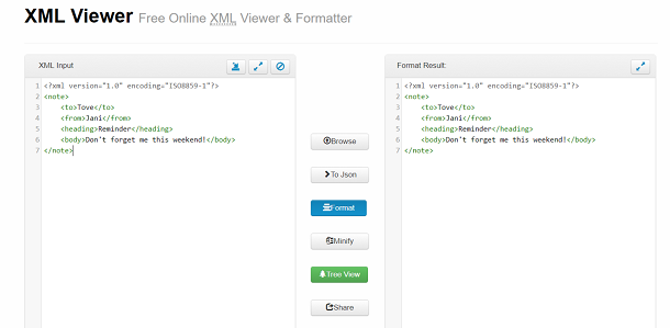 Xml view. XML viewer.