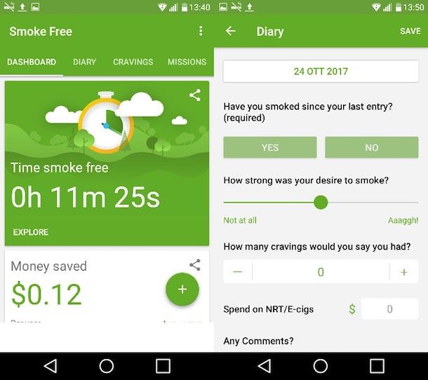 App per smettere di fumare
