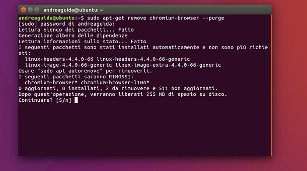 Come disinstallare Chromium