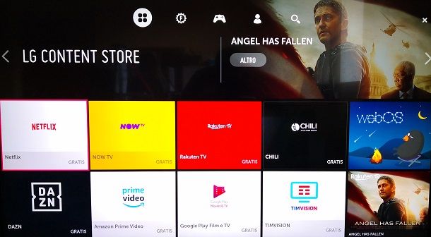 Installare app su Smart TV LG