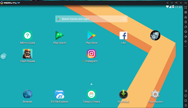 emulatore android su windows 10 mobile