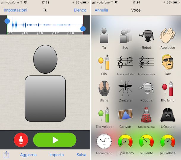 App per cambiare la voce