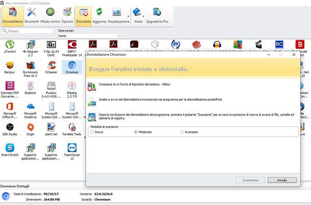 Come disinstallare Chromium