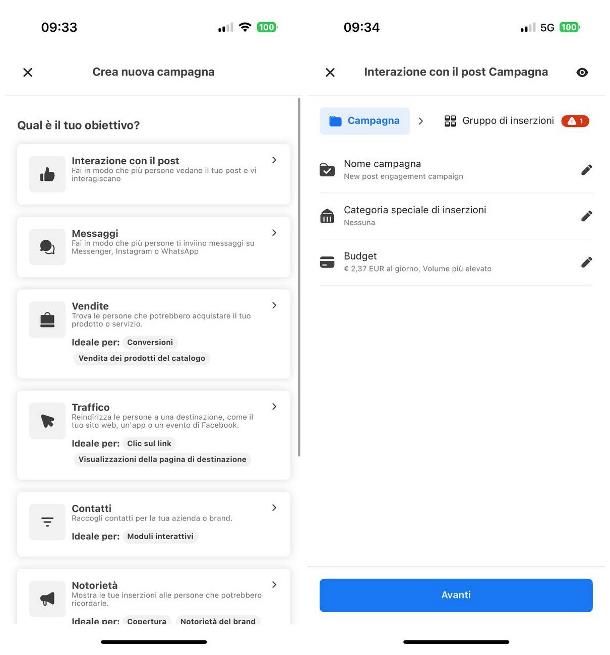 App per Facebook