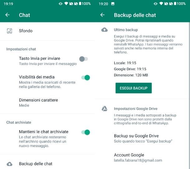 Backup WhatsApp Android