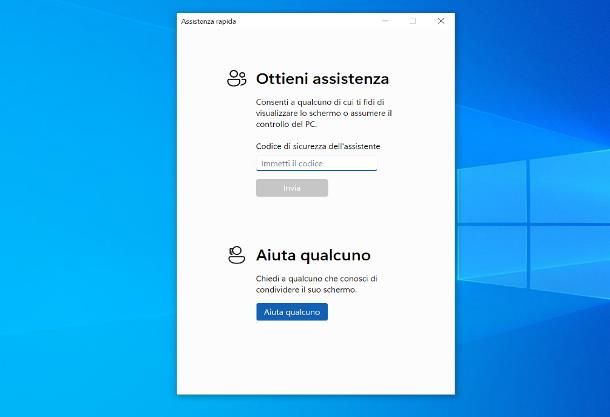 Come ottenere assistenza remota in Windows 10