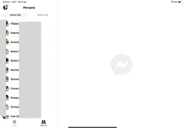 Vedere se è online su Messenger