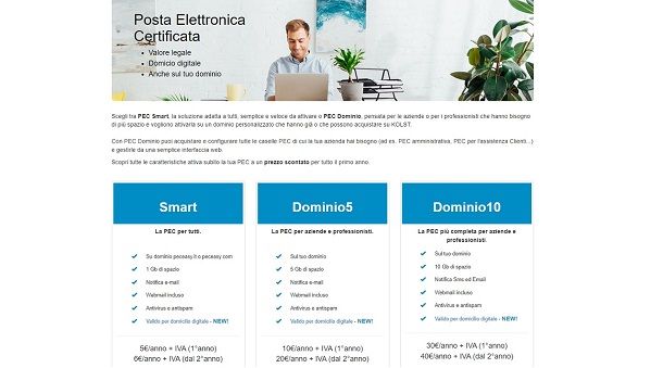 Come registrare PEC KOLST