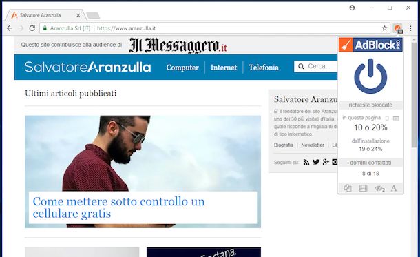 Come disabilitare AdBlock