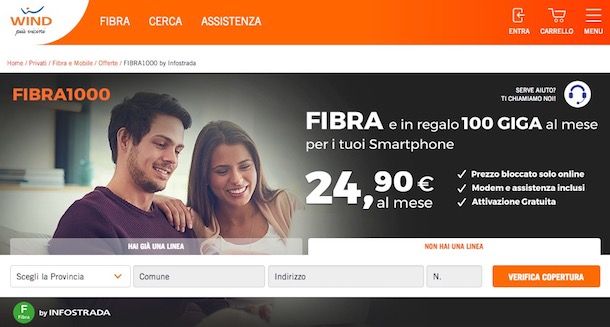 Offerte Fibra Infostrada