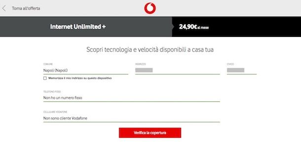 Offerte Vodafone casa