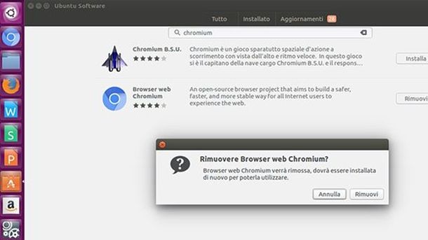 Come disinstallare Chromium da Linux