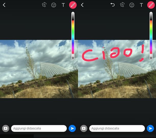 Come disegnare su WhatsApp nelle immagini