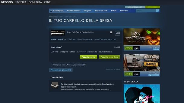 Come acquistare GTA su Steam