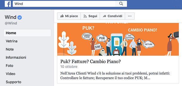 Come disattivare Wind 2
