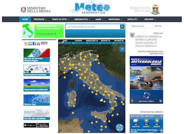 Miglior sito meteo