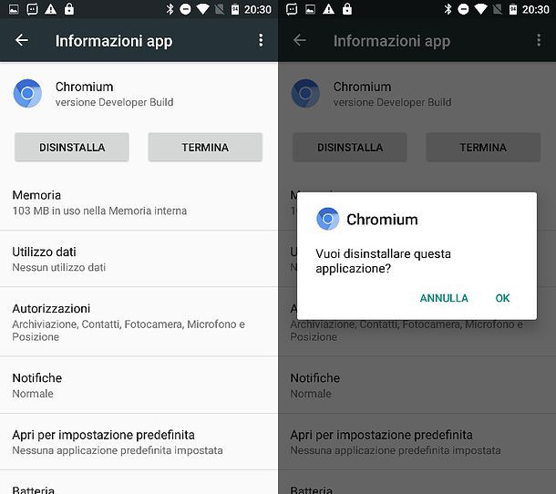 Come disinstallare Chromium
