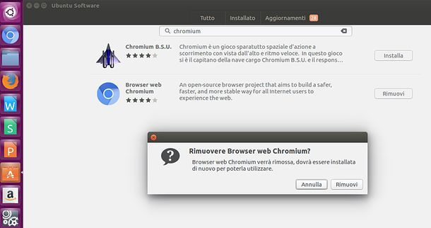 Come disinstallare Chromium