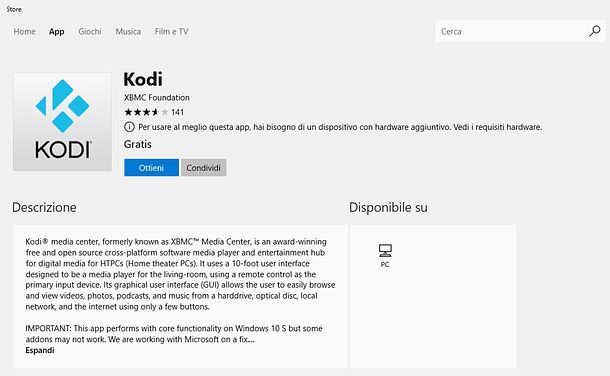 Come installare Kodi