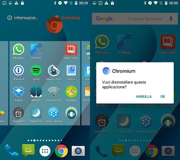 Come disinstallare Chromium