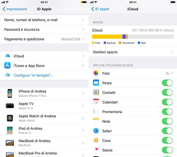 Come attivare iCloud su iPhone