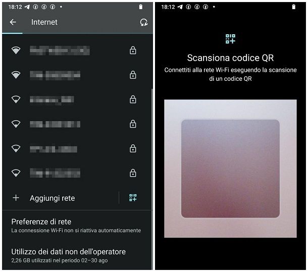 Come connettersi al WiFi con QR code