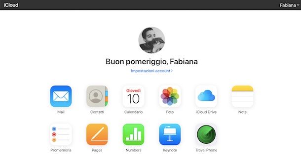 Foto di iCloud browser Internet