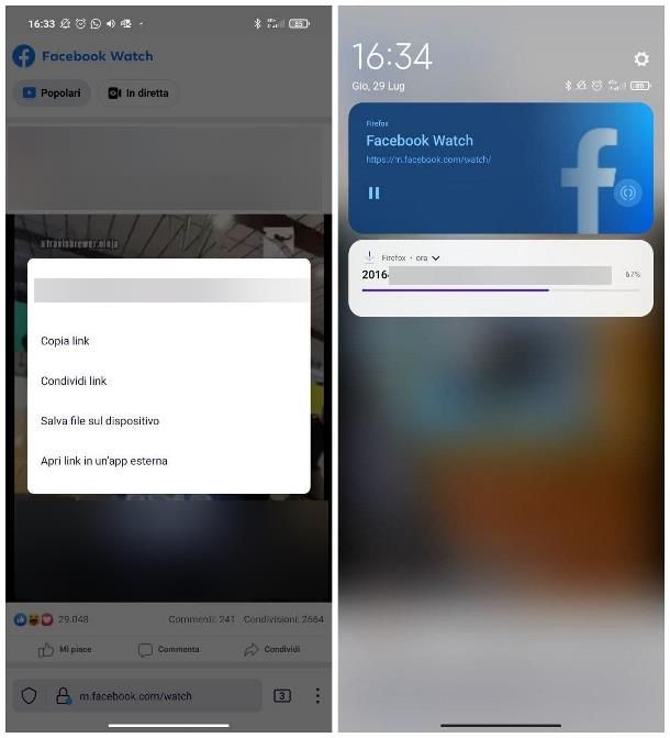 Come condividere un video da Facebook a WhatsApp