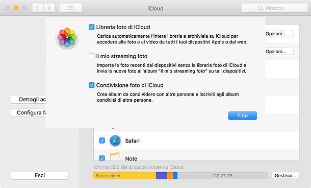 libreria foto icloud su pc