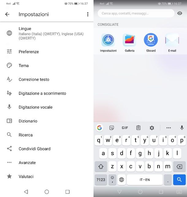Tastiera Gboard