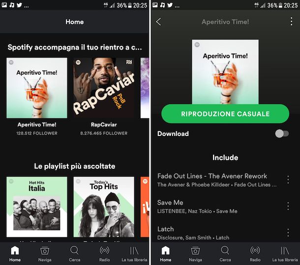 App per ascoltare musica offline Android