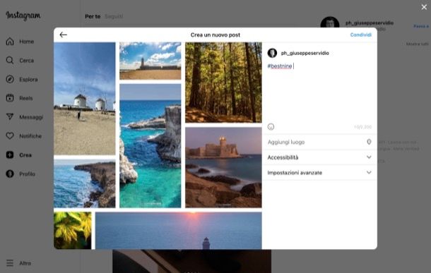 Come pubblicare Best Nine Instagram