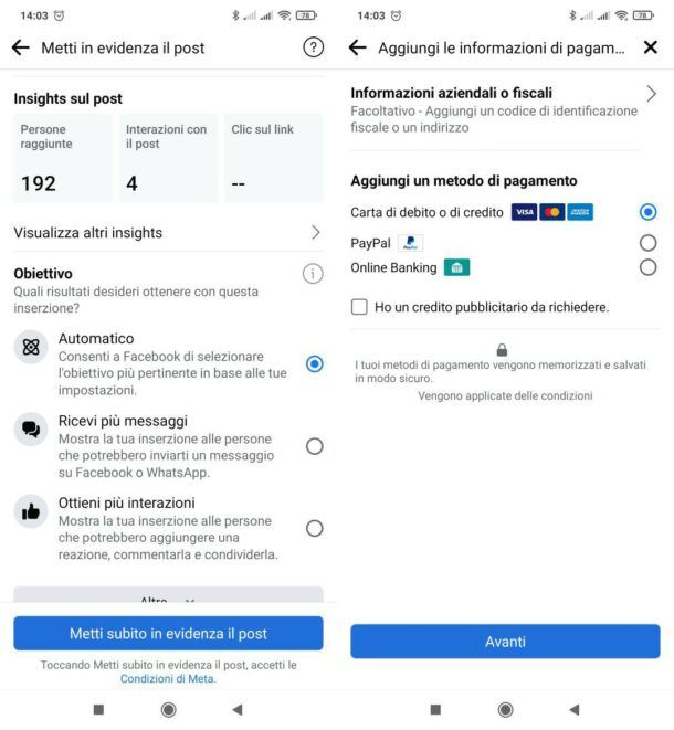 Come fare pubblicità su Facebook a pagamento da PC