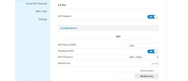 Come cambiare password modem TIM da computer