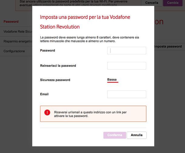 Password Vodafone Station Revolution