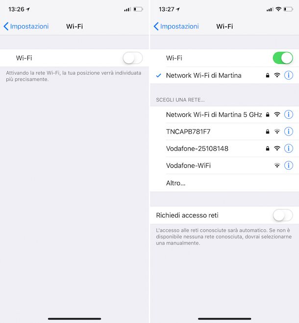 Come connettersi al WiFi