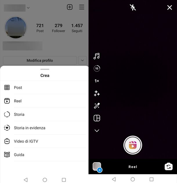 Come allungare un video per Instagram nei Reel