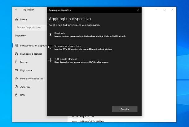 Come attivare Bluetooth su Windows 10